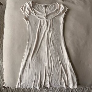 Abercrombie & Fitch Ribbed Scoop Neck Short Sleeve Dress